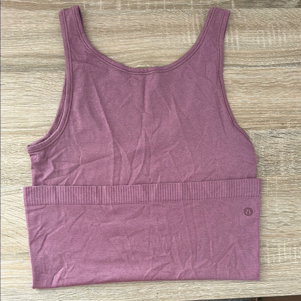 Lululemon Mauve Ribbed Tank Top